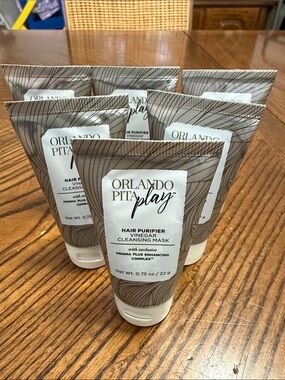 Orlando Pita Play Hair Purifier Vinegar Cleansing Mask. 6 Piece Bundle